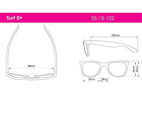 Lentes de sol Surf talla 0+ - Blanco