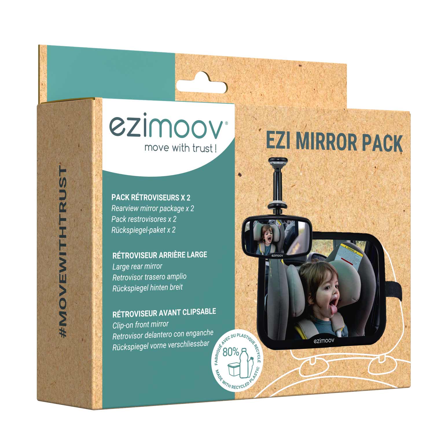 Pack De 2 Espejos De Bebé Para Auto