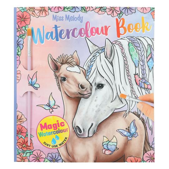 Cuaderno mágico de acuarela con pincel