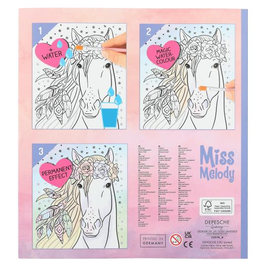 Cuaderno mágico de acuarela con pincel