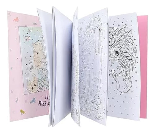 Cuaderno mágico de acuarela con pincel