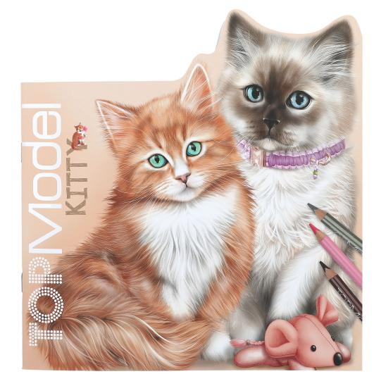 Libro para Colorear Kitty con stickers