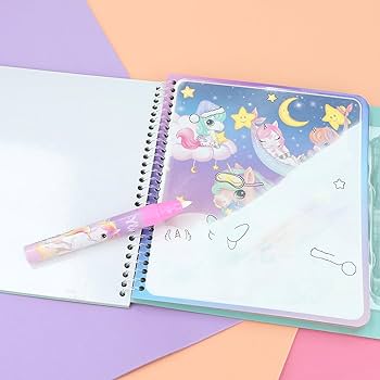 Libro mágico de agua - Pinta unicornios