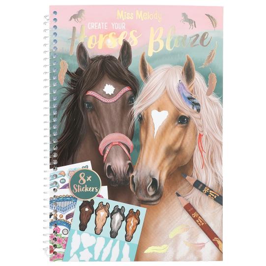 Crea tus Caballos Blaze Pinta y Pega Stickers