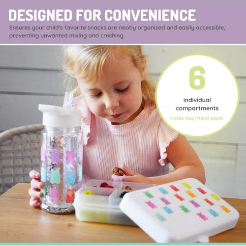 Caja contenedora mini para snacks - Ositos de Gomita