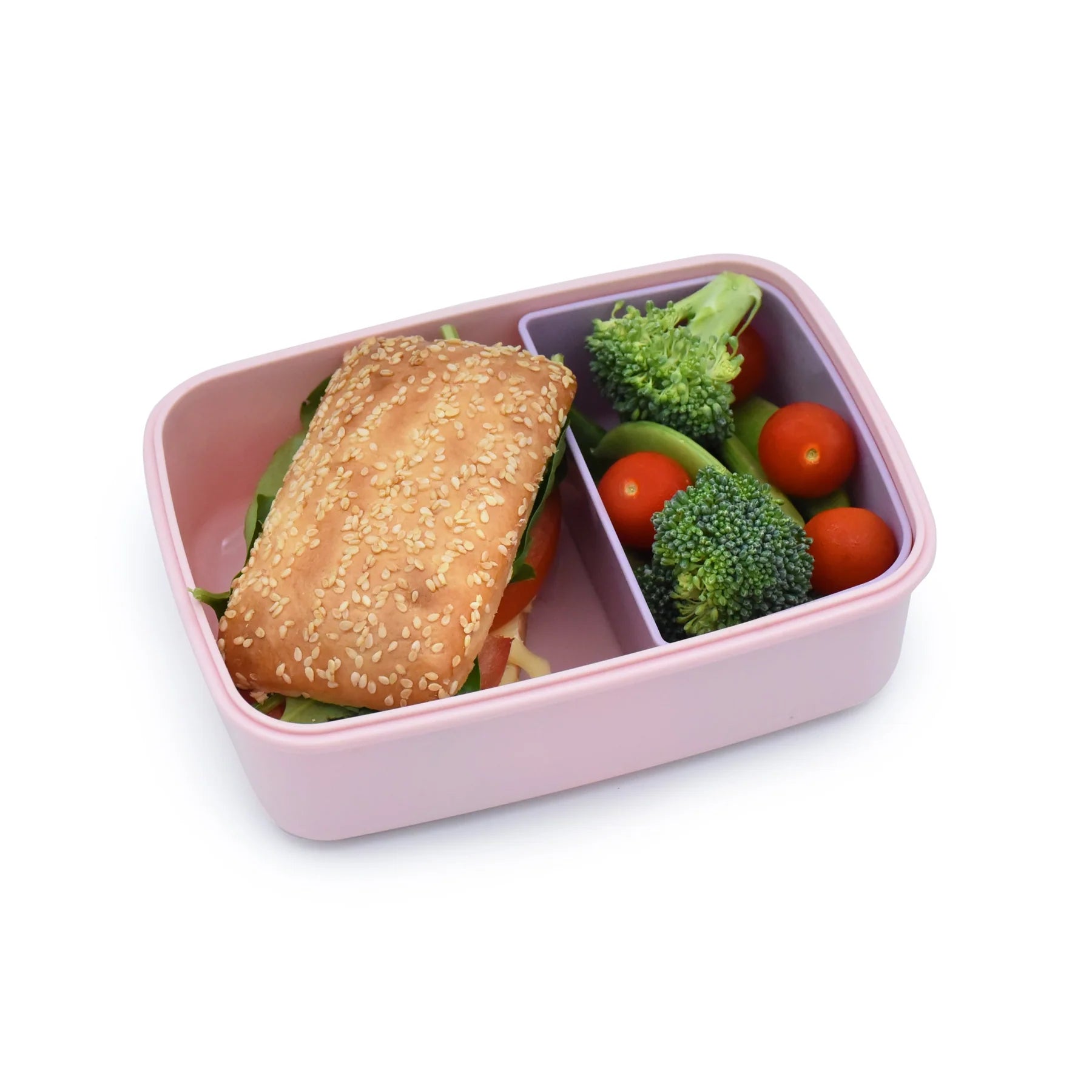 Lonchera bento box con compartimientos 880 ml - Rosado