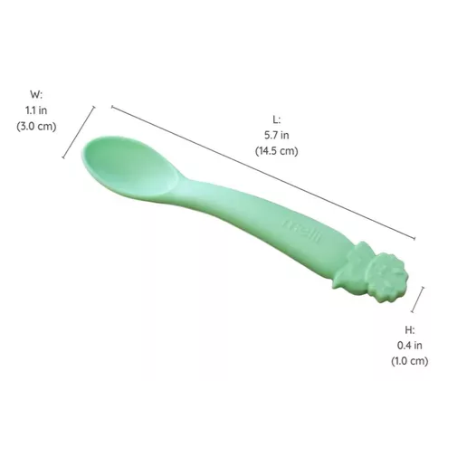 Pack de 4 cucharas de silicona - Verde