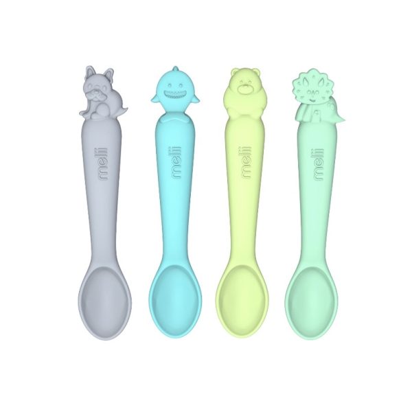 Pack de 4 cucharas de silicona - Verde