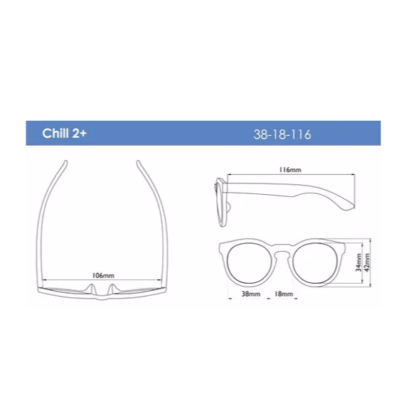 Lentes de sol Chill talla 2+ - Rosado
