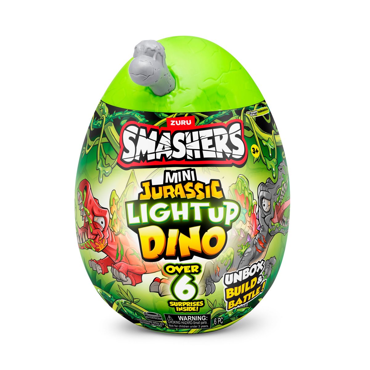 Mini Huevo Smashers Jurassic con Luces