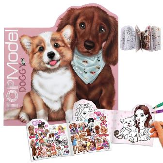 Libro para Colorear Doggy con Stickers