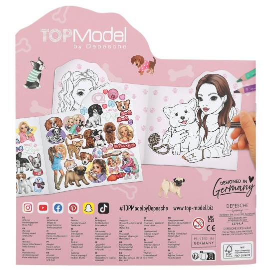 Libro para Colorear Doggy con Stickers