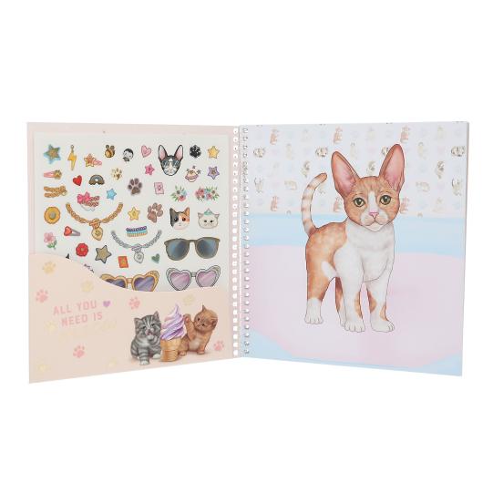 Cuaderno con stickers - A Vestir Gatitos