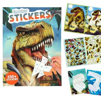 Libro de stickers por números