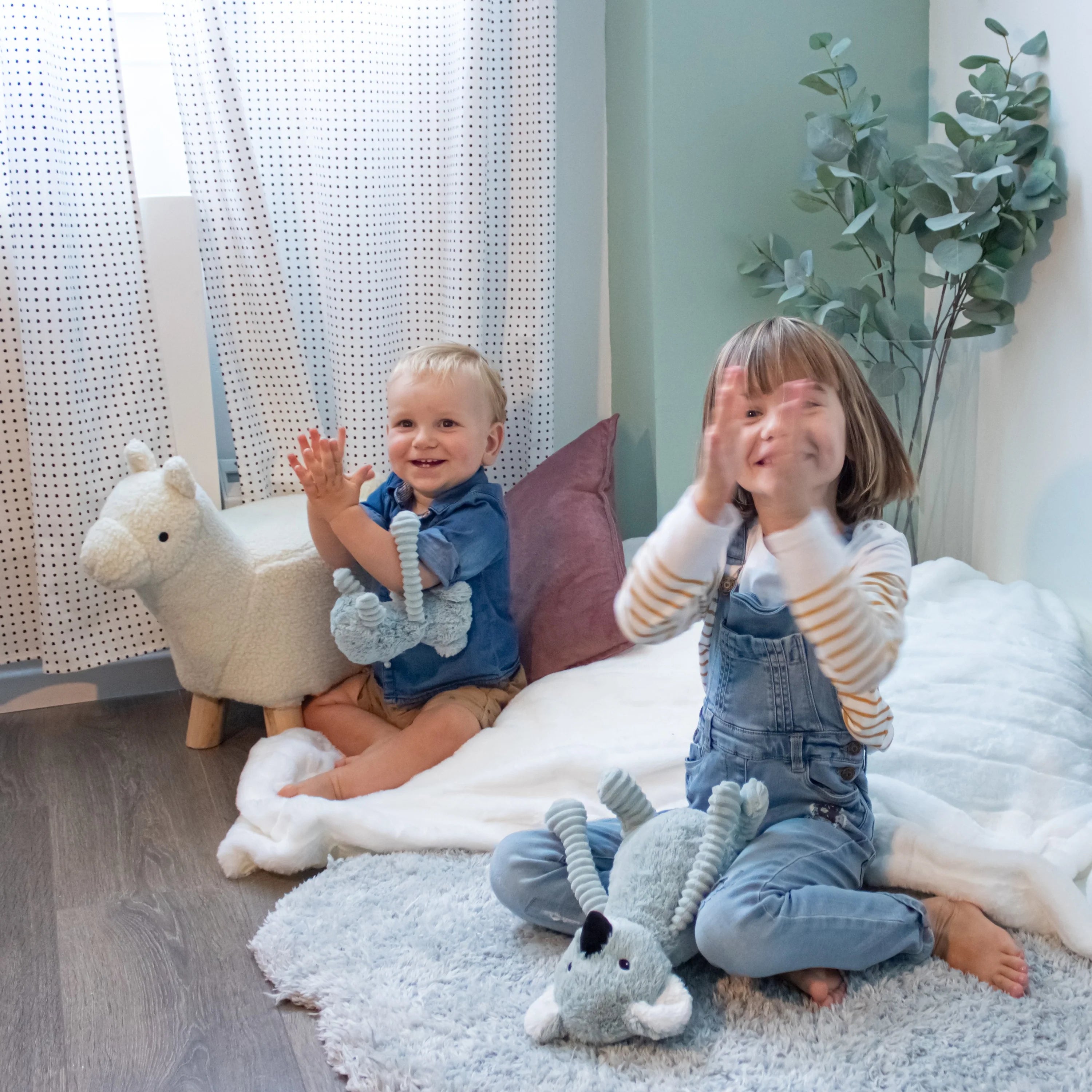Peluche Koala Trankilou Mamá Y Bebé - Menta