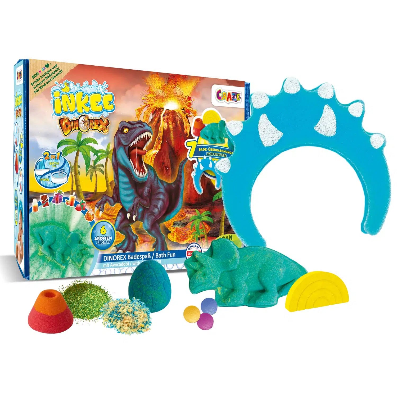 Caja de regalo de dinosaurio