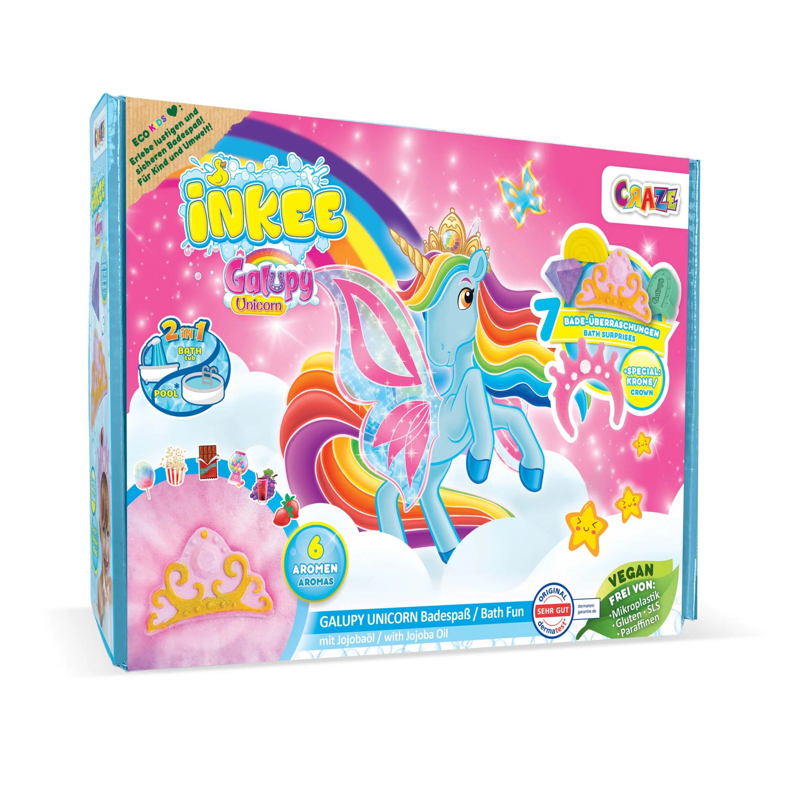 Caja de regalo de unicornio Galupy