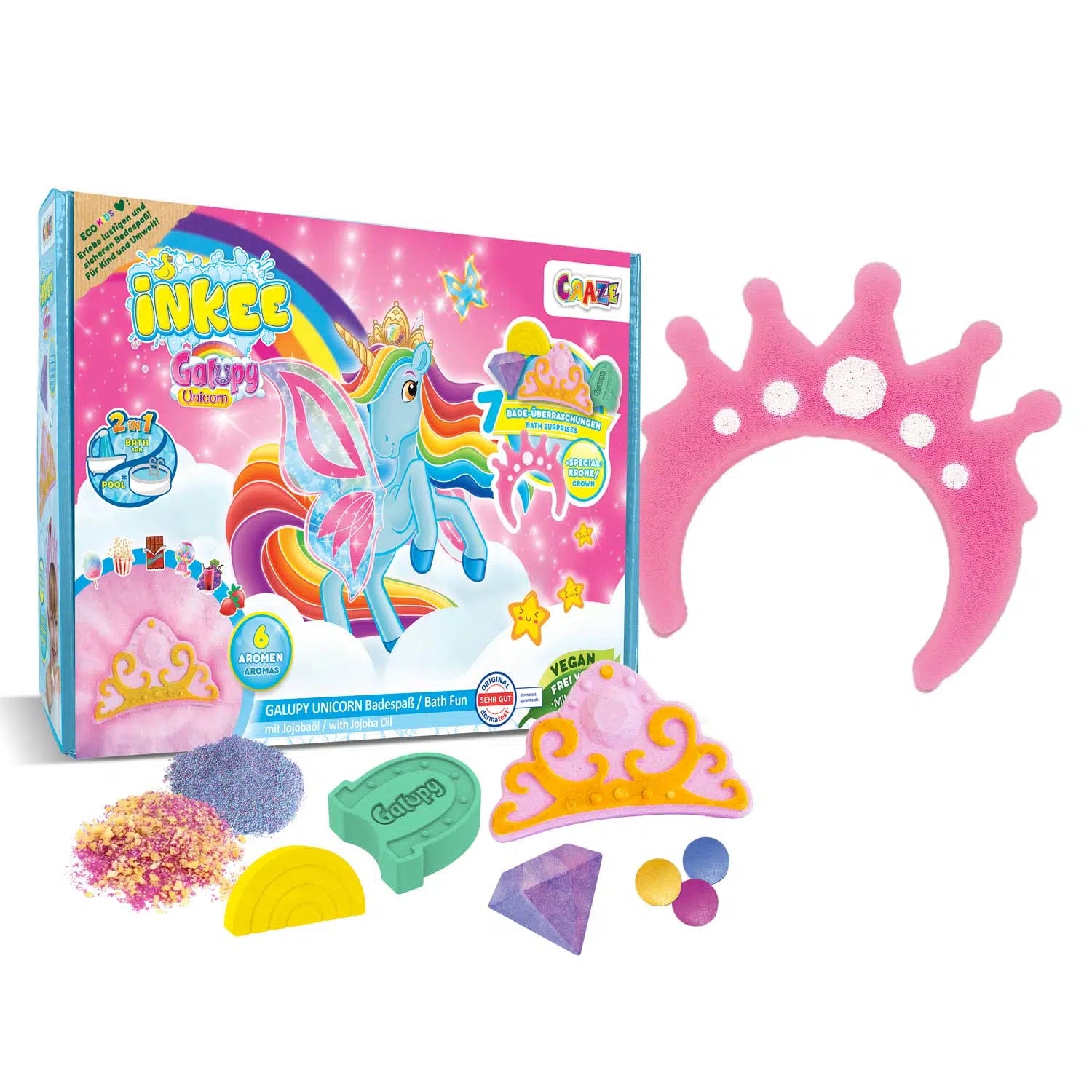 Caja de regalo de unicornio Galupy