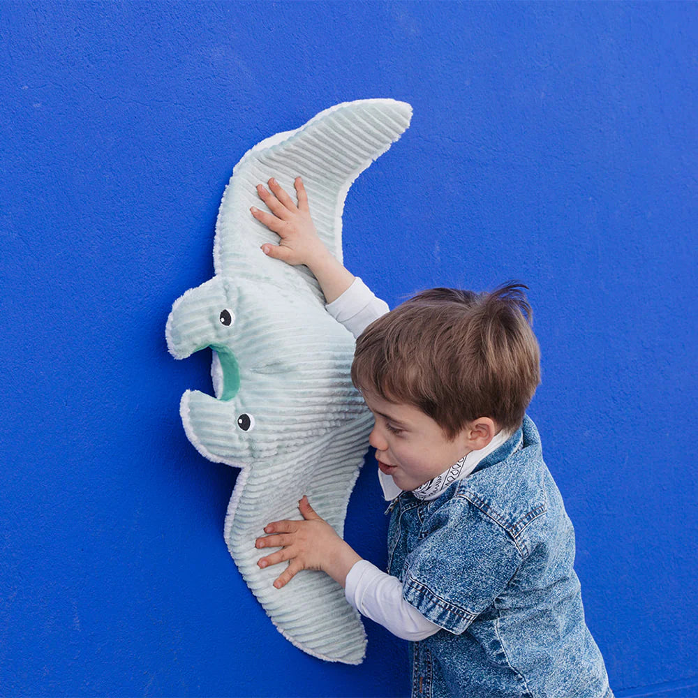 Peluche Mantarraya Mentalou Mamá y Bebé - Menta