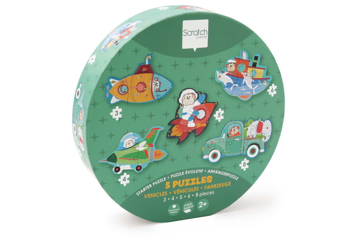5 Puzzles progresivos vehículos