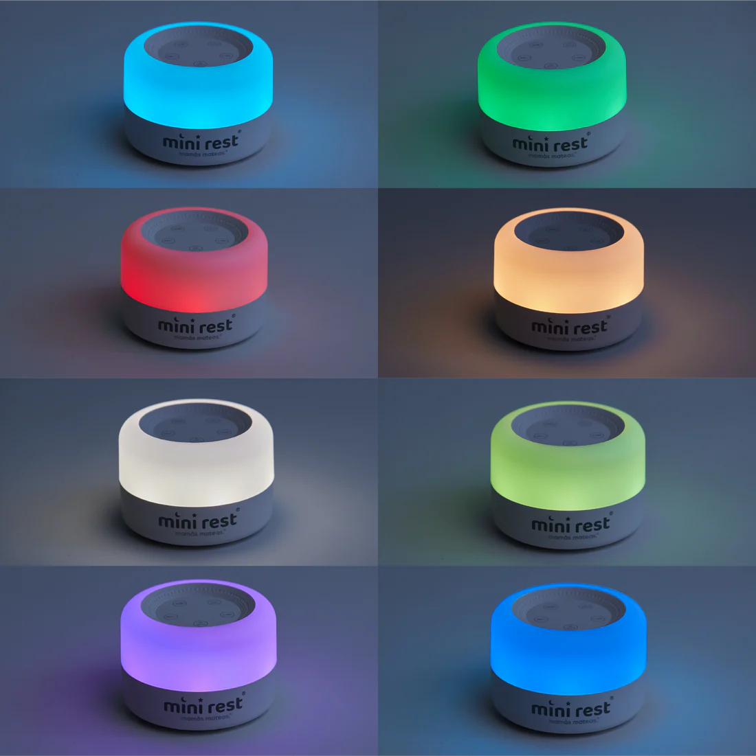 Mini Rest - Máquina de sonidos, ruido blanco y luz de noche