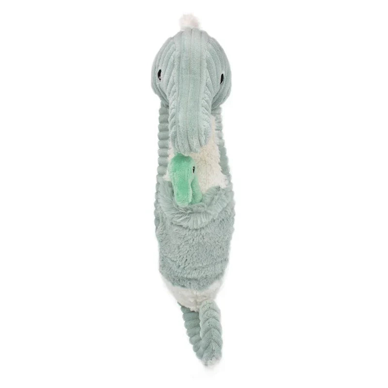 Peluche Caballito de Mar Papadou Papá y Bebé - Menta