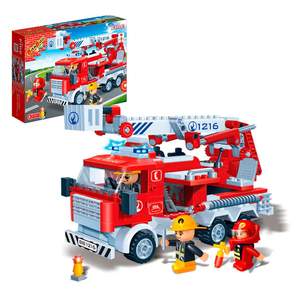 Set Bloques Construcción Camión de Bomberos 290 Piezas