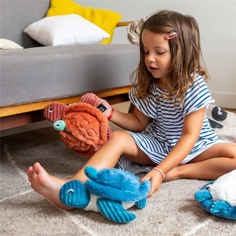 Peluche Tortuga Sauvenou Mamá y Bebé - Azul