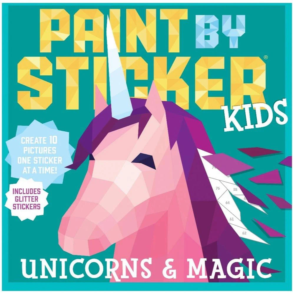 Pinta con Stickers: Magia y Unicornios
