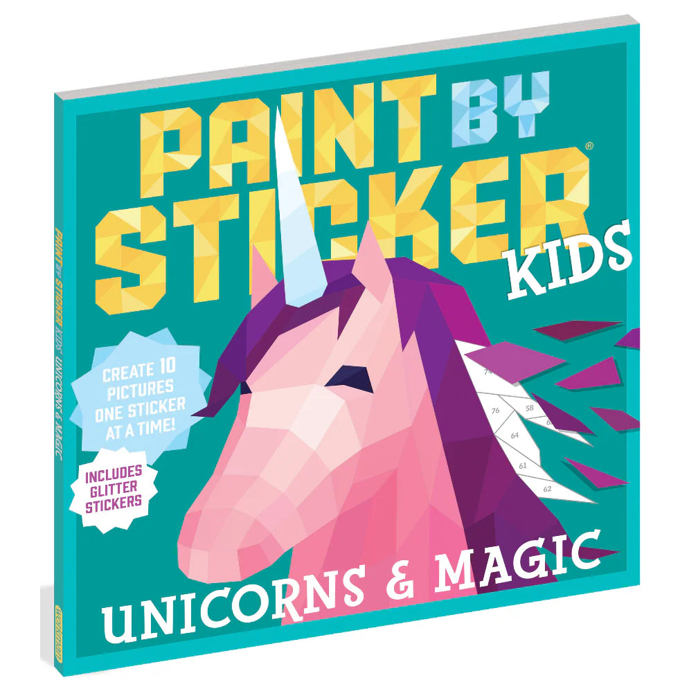 Pinta con Stickers: Magia y Unicornios