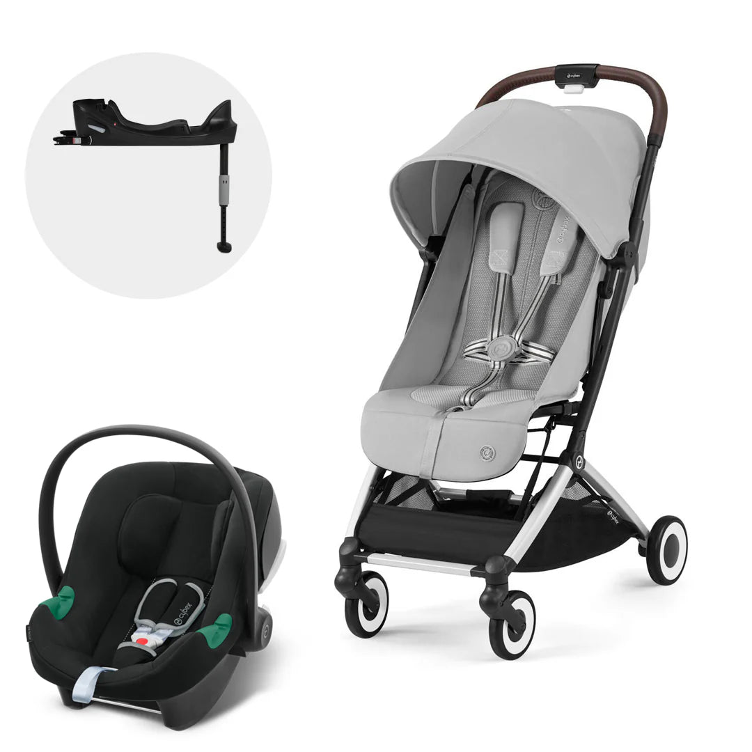 Travel System Orfeo + Aton B2 + Base Grey