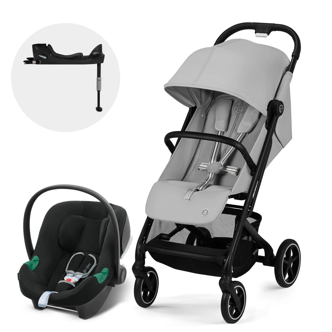 Travel System Beezy + Aton B2 + Base - Fog Grey