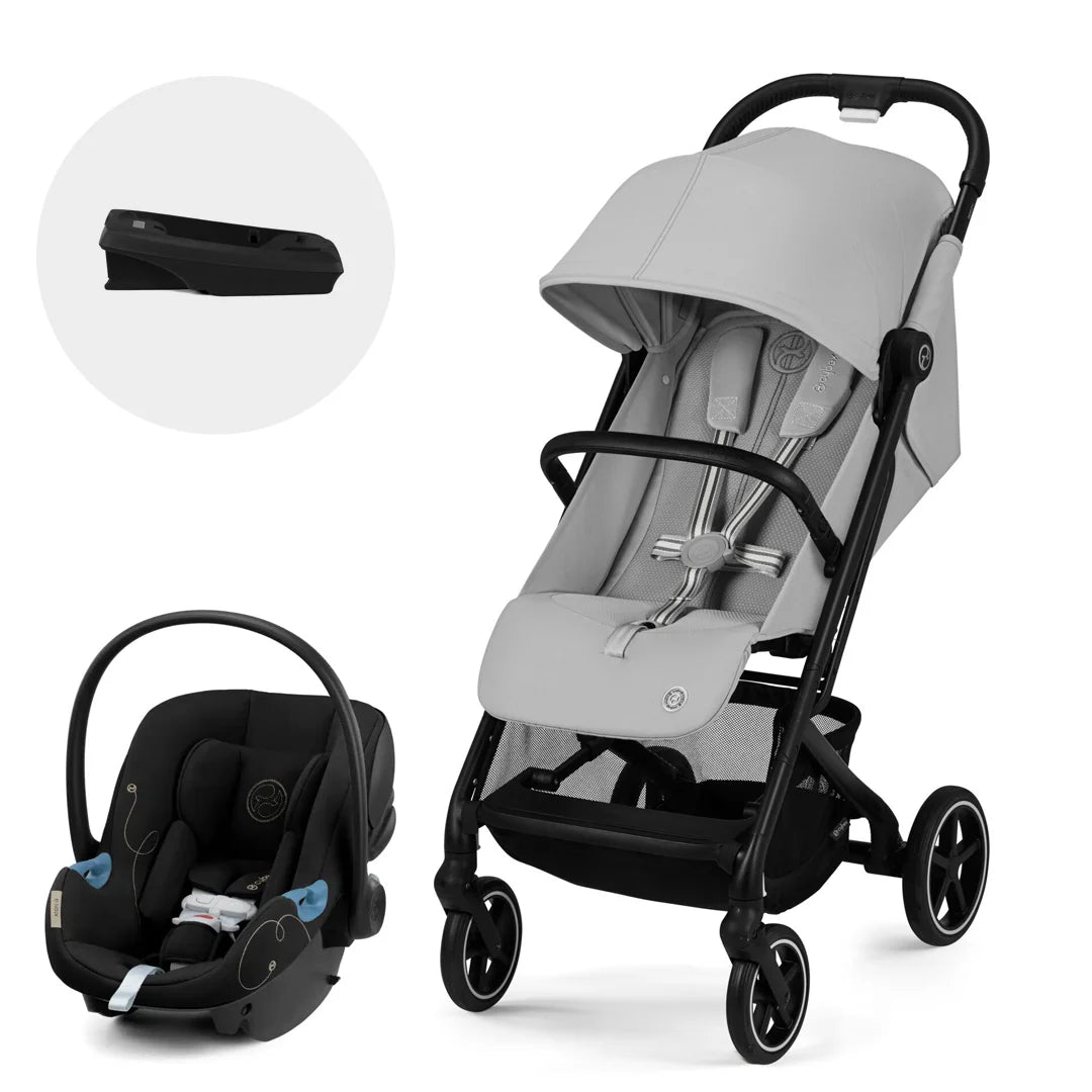 Travel System Beezy + Aton G + Base - Fog Grey