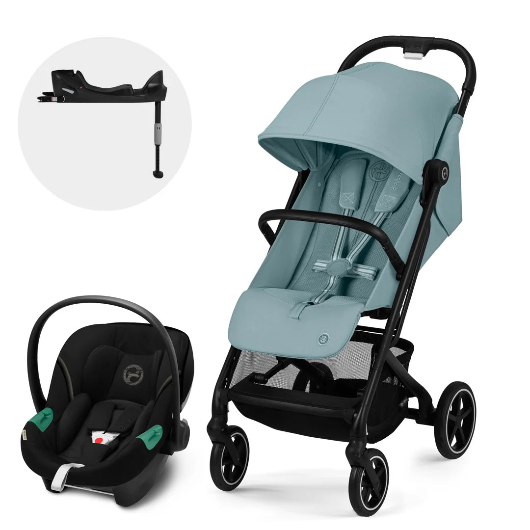 Travel System Beezy + Aton S2 + Base - Stormy Blue