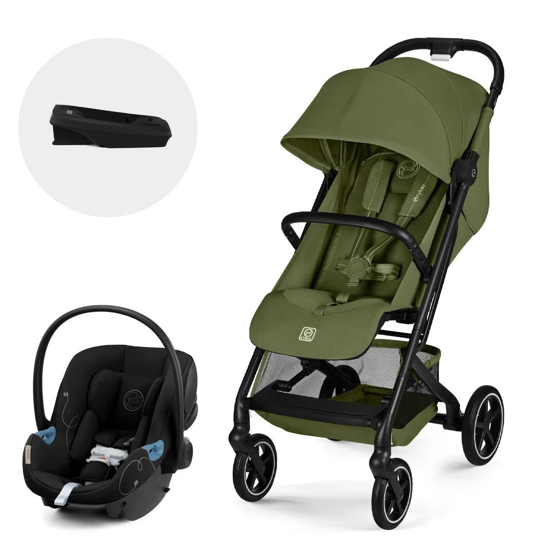Travel System Beezy + Aton G + Base - Moss Green
