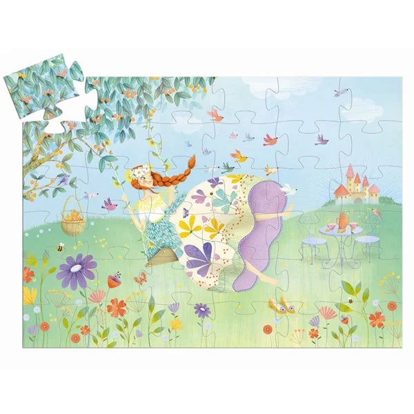 Puzzle Silueta The Princess of Spring 36 piezas