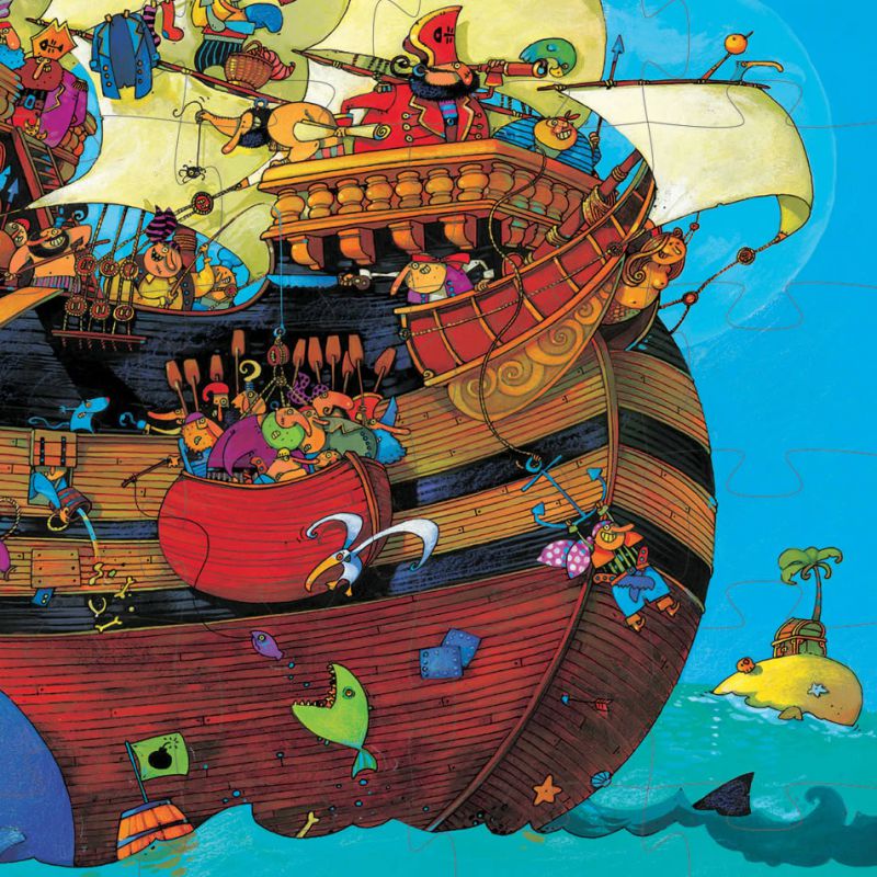Puzzle Barco Barbarossa 54 piezas
