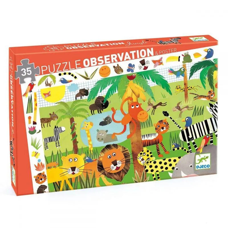 Puzzle Observación Jungla 35 piezas