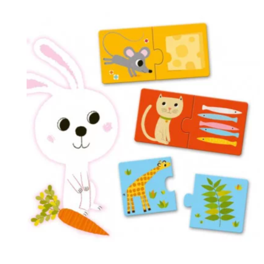 Puzzle Educativo Comida Lista