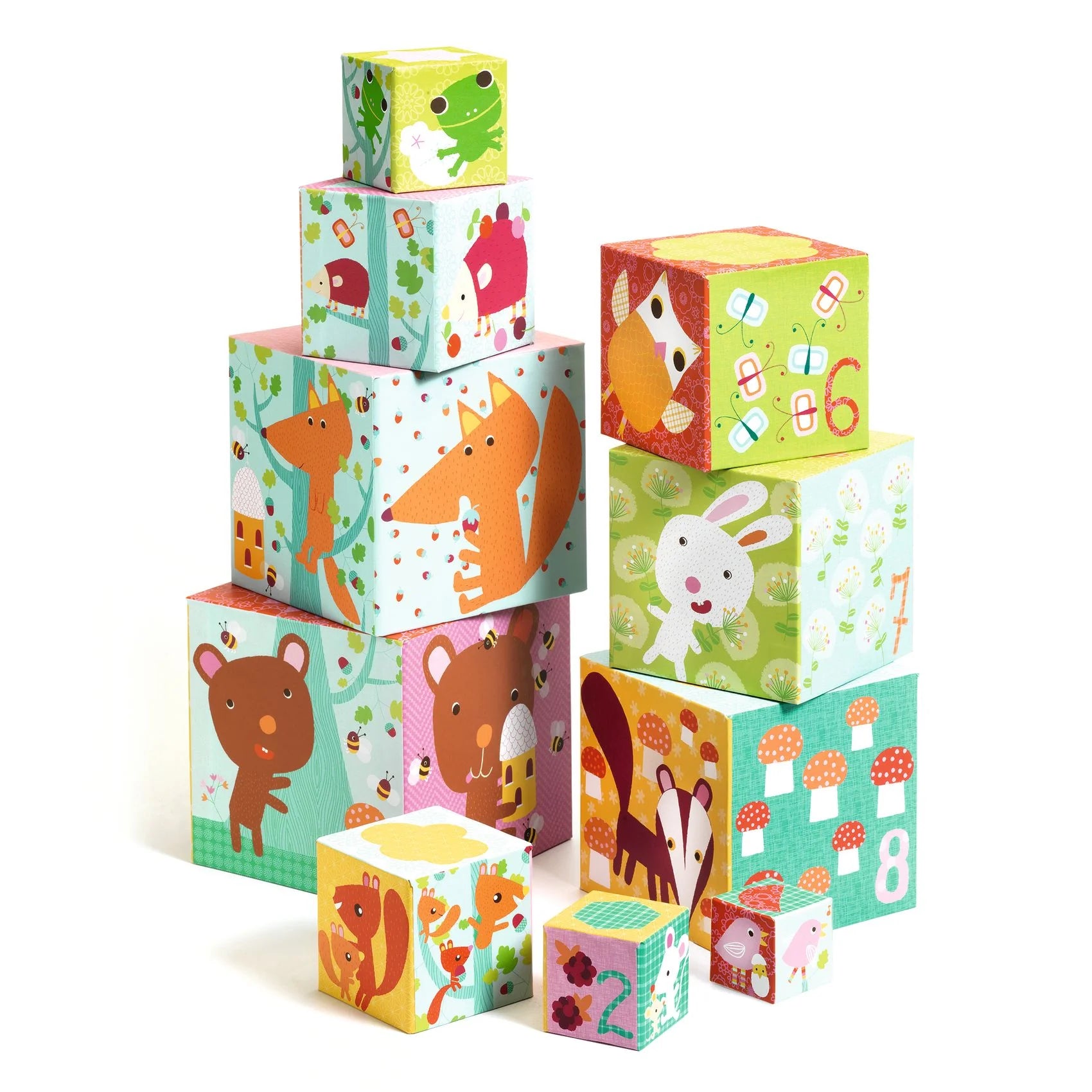 Cubos Apilables Bosque 10 piezas