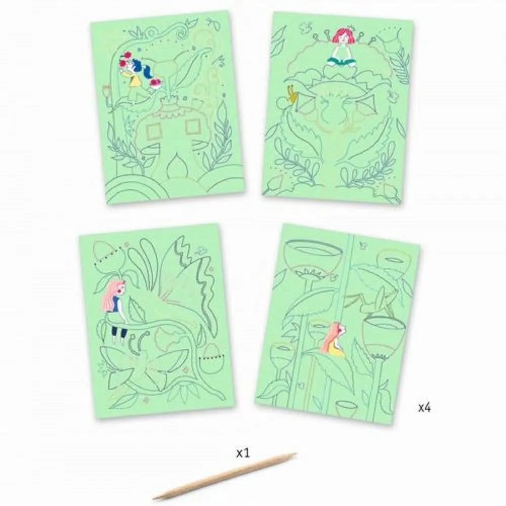 Láminas para Raspar en Colores Pastel