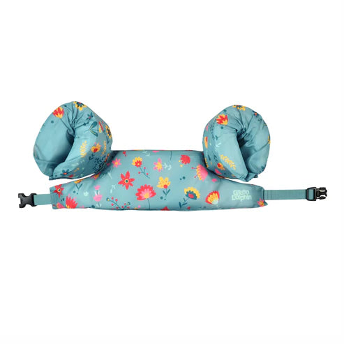 Flotador con Alitas Flores Celeste