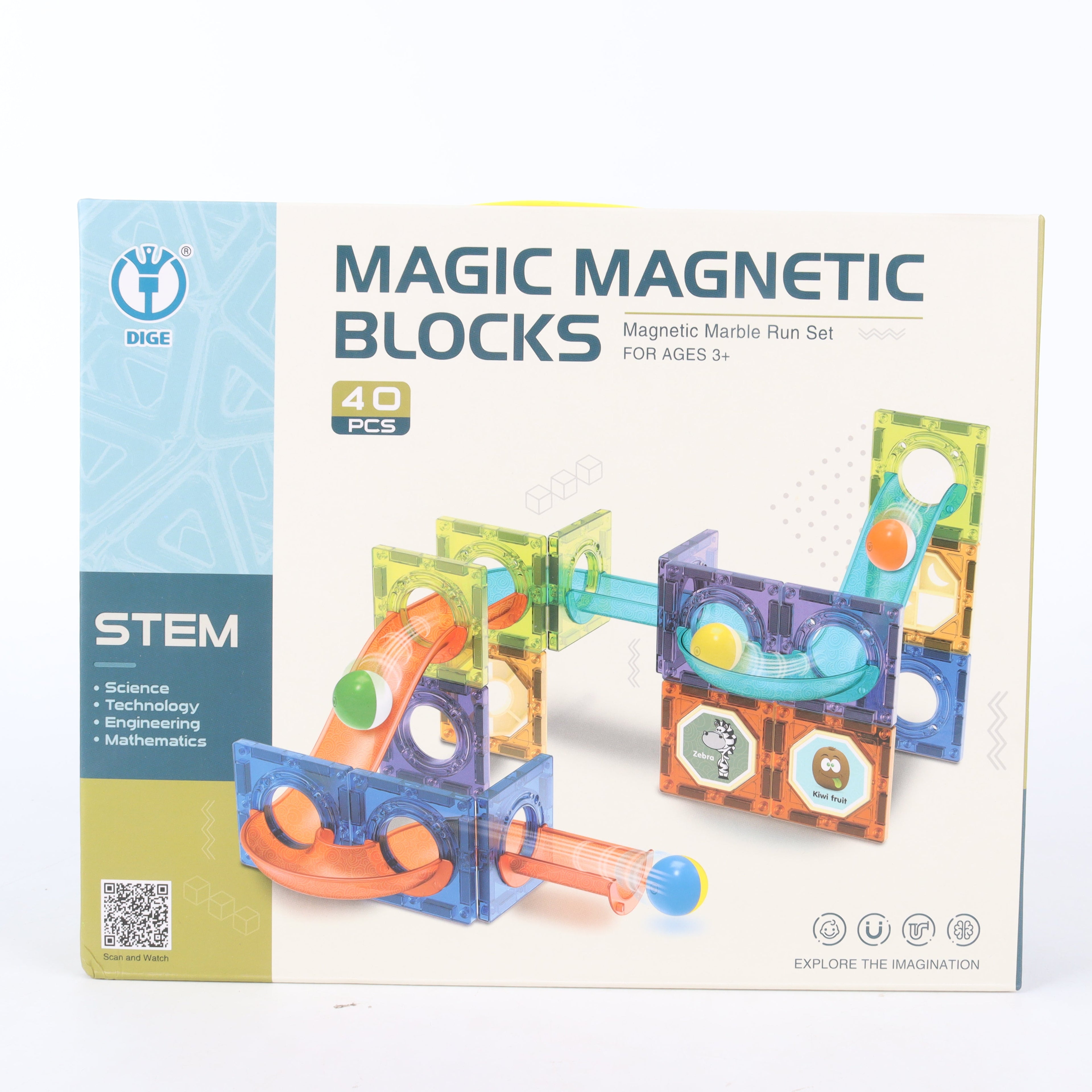 Bloques Magnéticos Tobogán. 40 Piezas