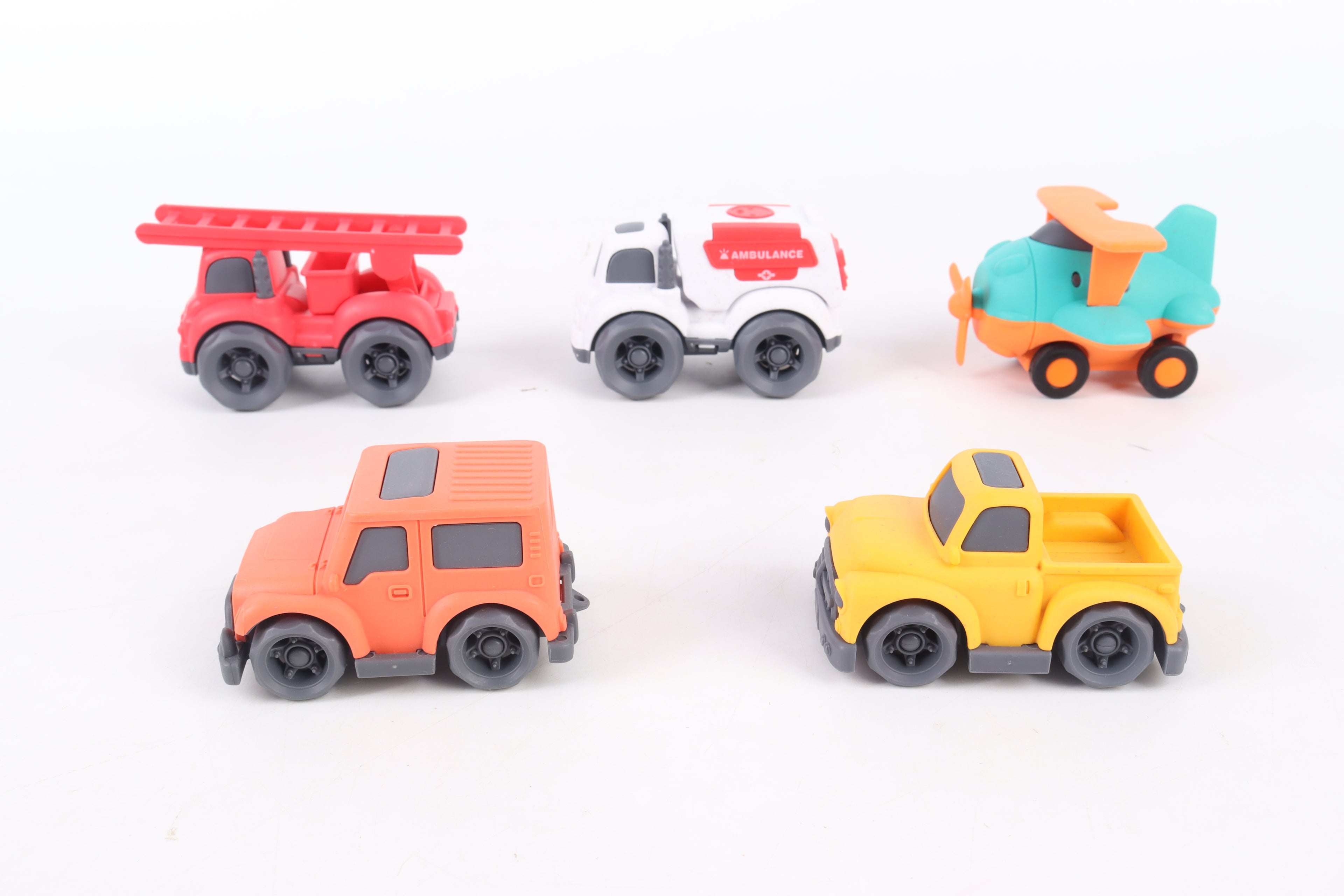 Set de 5 Vehículos de Bioplástico
