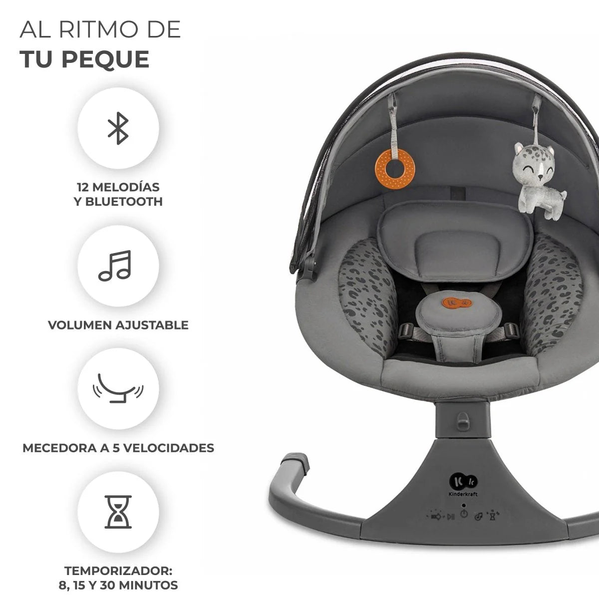 Silla Mecedora eléctrica Lumi 2 - Dark Grey