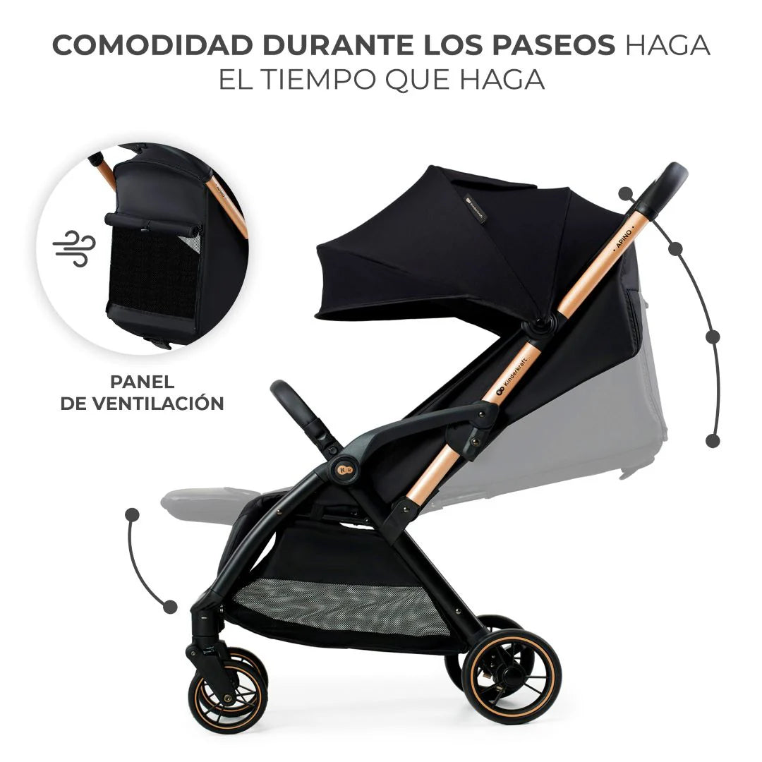 Coche de paseo Apino Raven Black
