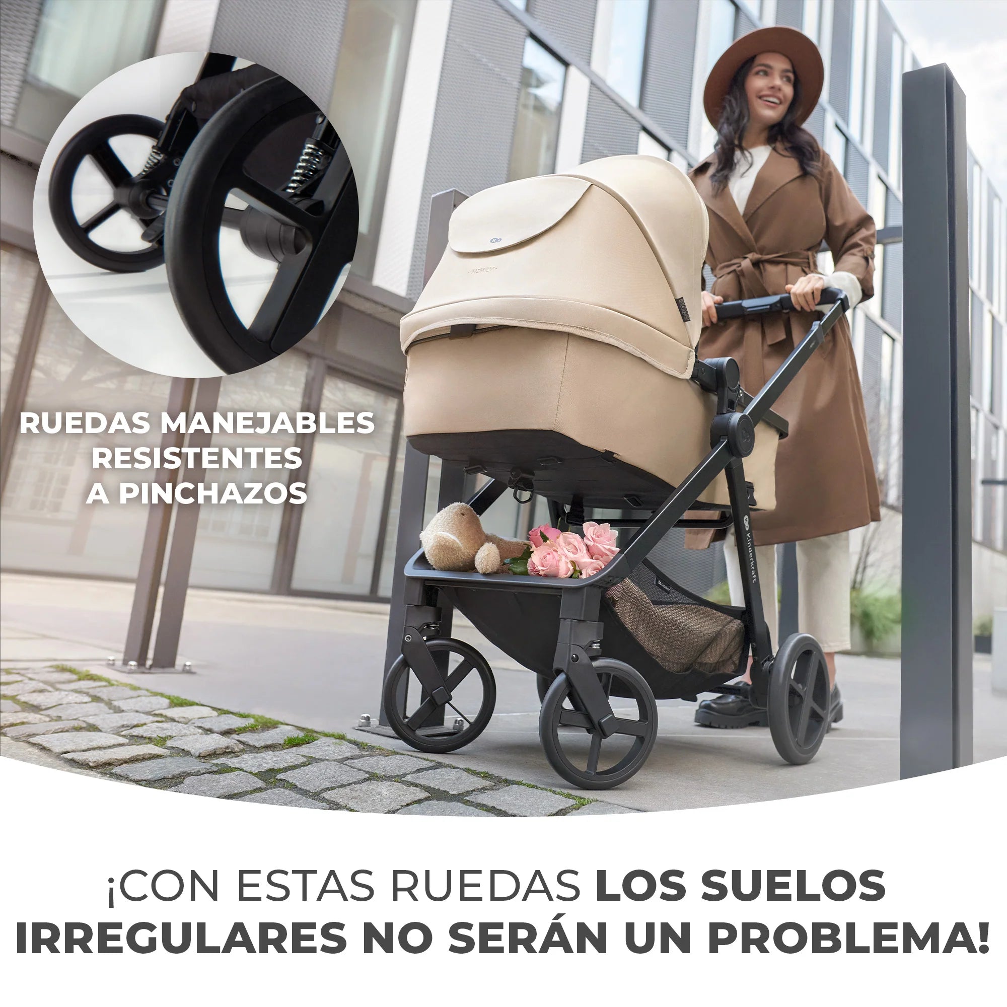 Travel System Newly 3 en 1 Beige
