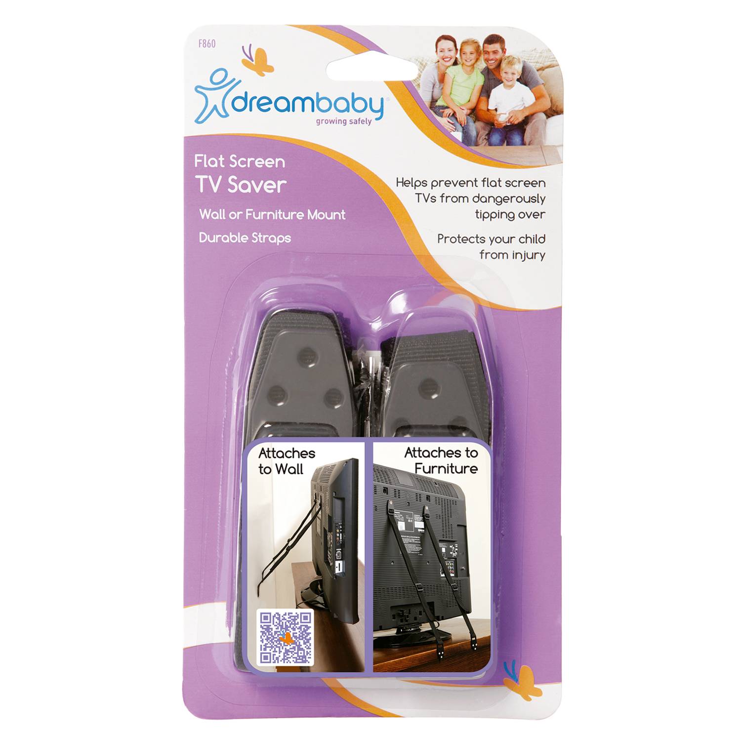 Protector anti-caída de televisor