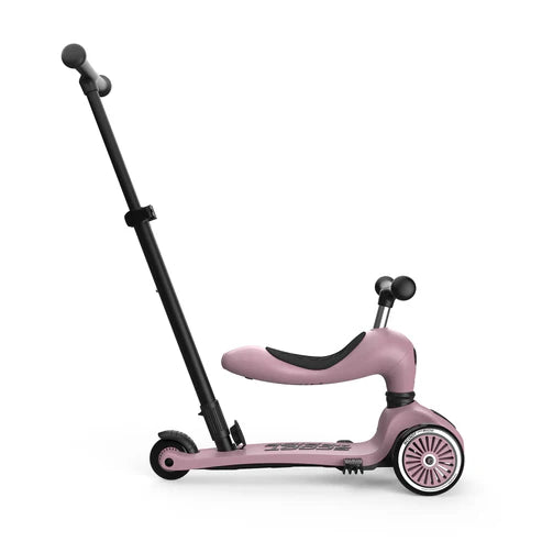 Scooter 2 en 1 Highwaykick 1 Push and Go Wildberry