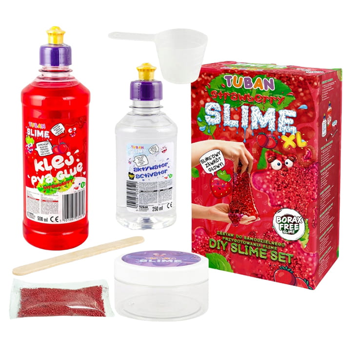Kit hazlo tu mismo. Slime Frutilla XL